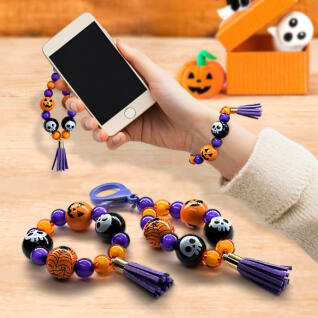 할로윈 나무비즈 팔찌 키링 만들기(팔찌1인개별포장)