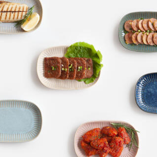 에브리데이 둥근사각접시 세트 2P MADE IN JAPAN