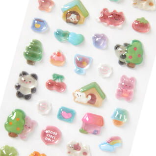 고양이 입체스티커 