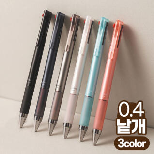 [파이롯트] 쥬스업 젤잉크 3색 볼펜 0.4mm