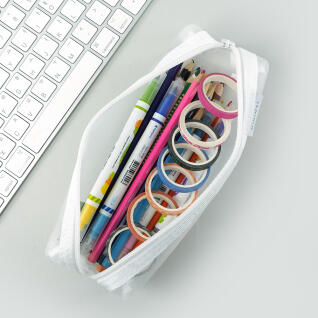 핑크풋 미니멀 매쉬파우치