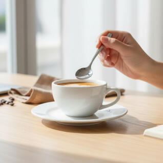 라크 포셀린 호텔 화이트 커피잔 1인조 세트 150ml