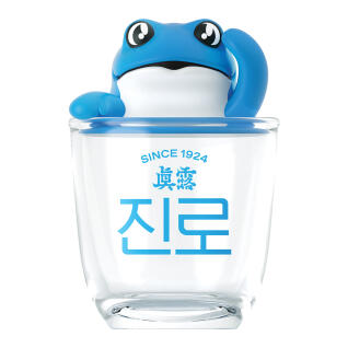 [하이트진로]진로 두꺼비 피규어 소주잔+진로 부적키