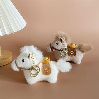 붉은말의해 말띠 조랑말 안장 인형 행운키링