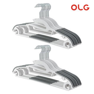 라운드 논슬립옷걸이 20p 어깨뿔방지 옷걸이