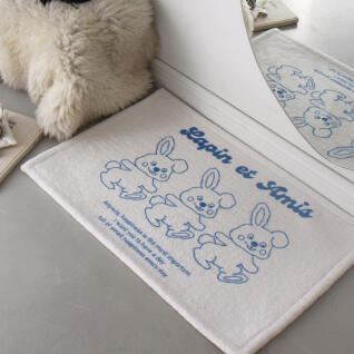 래빗프렌즈 욕실 현관 대형 극세사 발매트 45x65