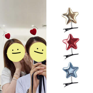 단체행사 머리핀 별핀 하트핀 스마일핀 놀이공원