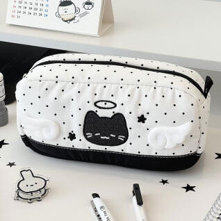 천사 고양이 인형 필통 파우치