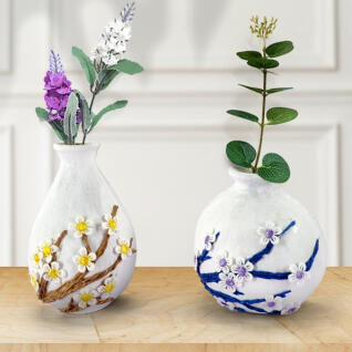 달항아리 자석 메모 홀더 화병 만들기(묶음포장)