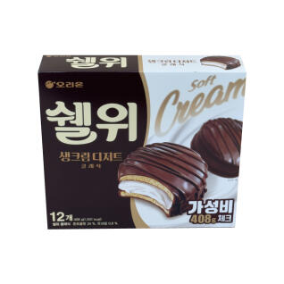 오리온 쉘위 생크림 디저트 클래식 408gX2개
