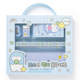 보스 럭키문구세트 6종 