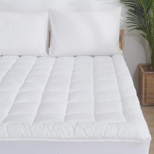 포근한 누빔 퀼팅 보온 매트리스 침대 커버 (퀸)