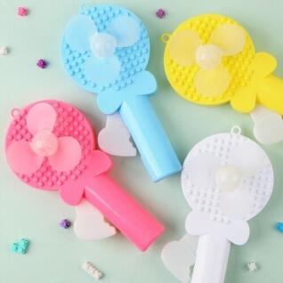 여름 휴대용 디폼블럭 수동 손 선풍기 1개입