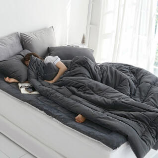 그래핀 자가발열 극세사 차렵이불 토퍼 3종 세트 SS