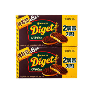 오리온 다이제 초코 2번들 (624g) X2개