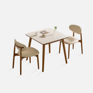 루네아 세라믹 2인 원목 식탁세트