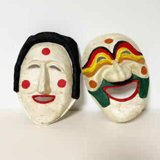 한지공예 한지 탈 뜯어붙이기 키트