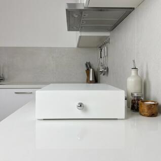 화이트 철제 수납함 소품 보관함 정리 서랍형 소형