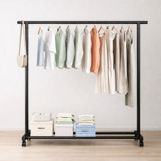 도도행거 1단 1400 철제 스탠드 이동식 옷걸이