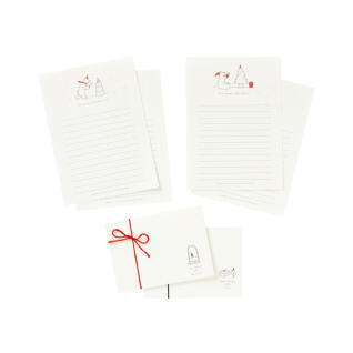 메리크리스마스 베어 편지지 