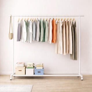 도도행거 1단 1600 철제 스탠드 이동식 옷걸이