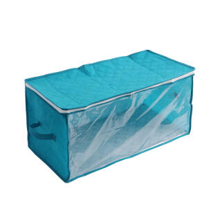 홈슨 투명창 부직포 옷정리함(그린)