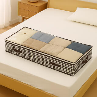 부직포 언더베드 리빙박스(100cm) (체크)