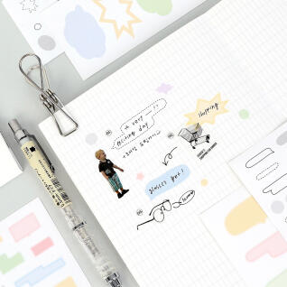 디스앤뎃 말풍선 모조지 스티커팩