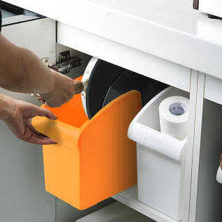 바퀴달린 주방 틈새 수납정리함(오렌지)