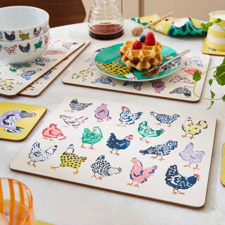 닭 코르크 식탁매트 2p