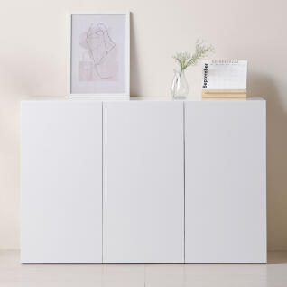 앤유 1200 LPM 다용도 슬림 선반 와이드 수납장