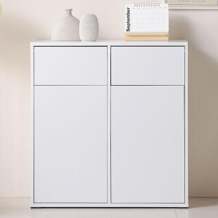 앤유 분리수거함 수납 2단 재활용 사무실 탕비실 800