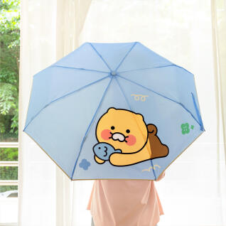 카카오프렌즈 포인트 3단 자동 우산