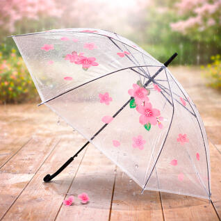 봄 벚꽃 투명 우산 꾸미기(투명 방수 스티커 포함)