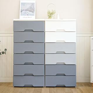 헤이즈 플라스틱 서랍장 6단 모노톤 인테리어 수납장