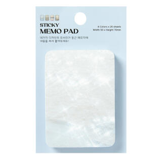 물결 4단 점착메모지