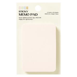 4색 4단 점착메모지