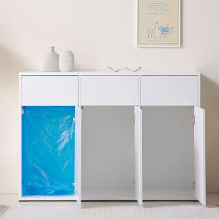 앤유 분리수거함 수납 2단 재활용 사무실 탕비실 800