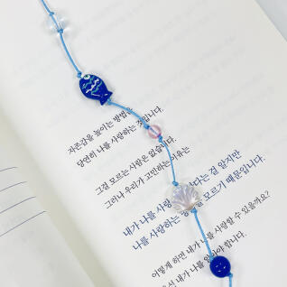 바다 물고기 비즈 책갈피 만들기 끈갈피 DIY 키트
