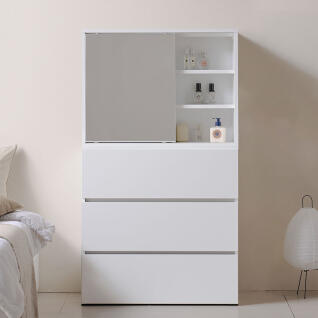 앤유 3단서랍 화장대 세트 800