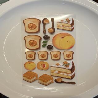 모로하나 살구잼토스트 씰스티커