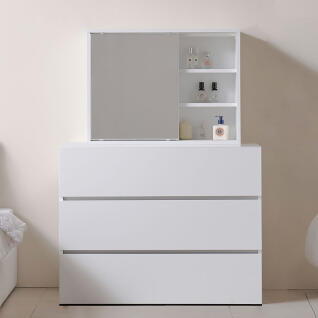 앤유 틈새 심플한 서랍형 화장대 서랍장 1000