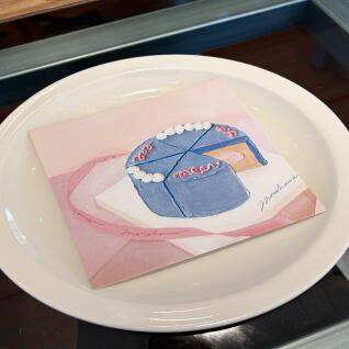 모로하나 블루크림케이크 엽서