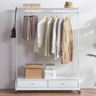 코인 옷가게 매장 튼튼한 철제 스탠드 이동식 행거