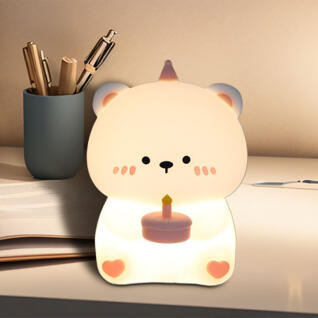 해피버스데이 베어 실리콘 무드등