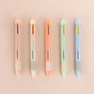 라이프앤피시스 4색 젤펜 0.4mm new