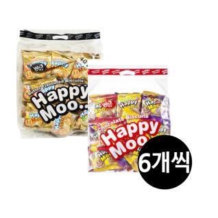 해피무 과자 버터쿠키 40입 6개+초코쿠키 40입 6개