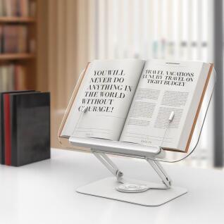 360도 회전 투명 독서대 각도 높이조절 북홀더