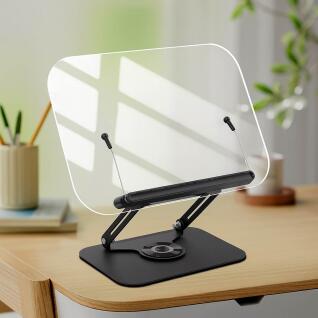 360도 회전 투명 독서대 각도 높이조절 북홀더