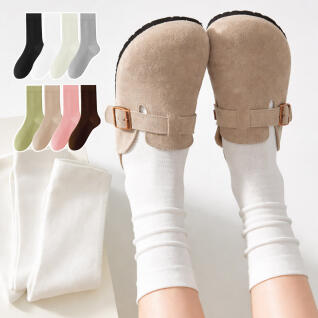 브리엔 여성 골지양말 무지 임산부 무압박 양말 R297